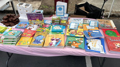 Books and brownies at the MAPS Eid bazaar