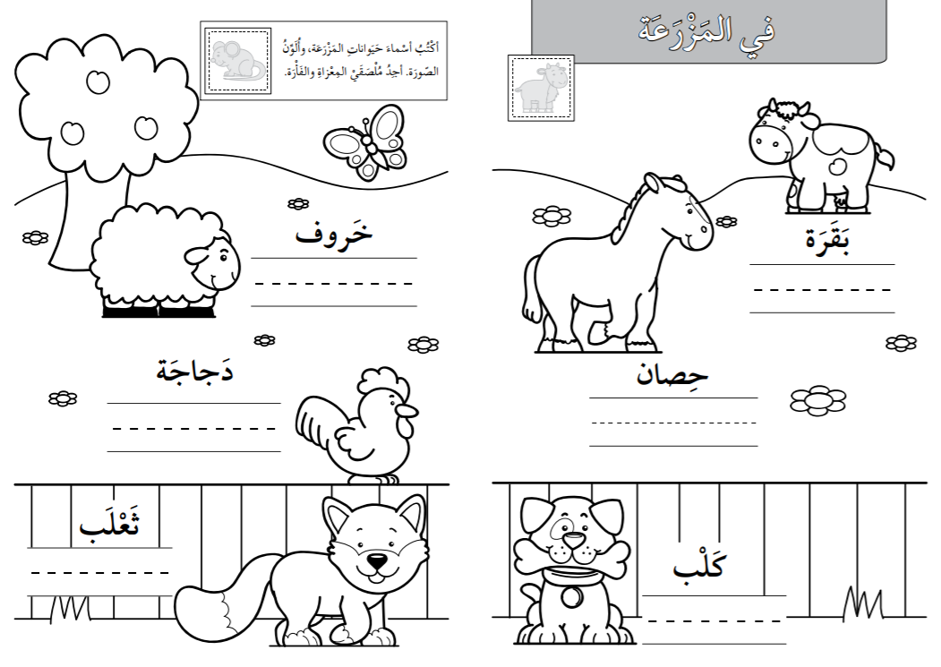 Perfect for introducing first words in Arabic and fostering creativity.